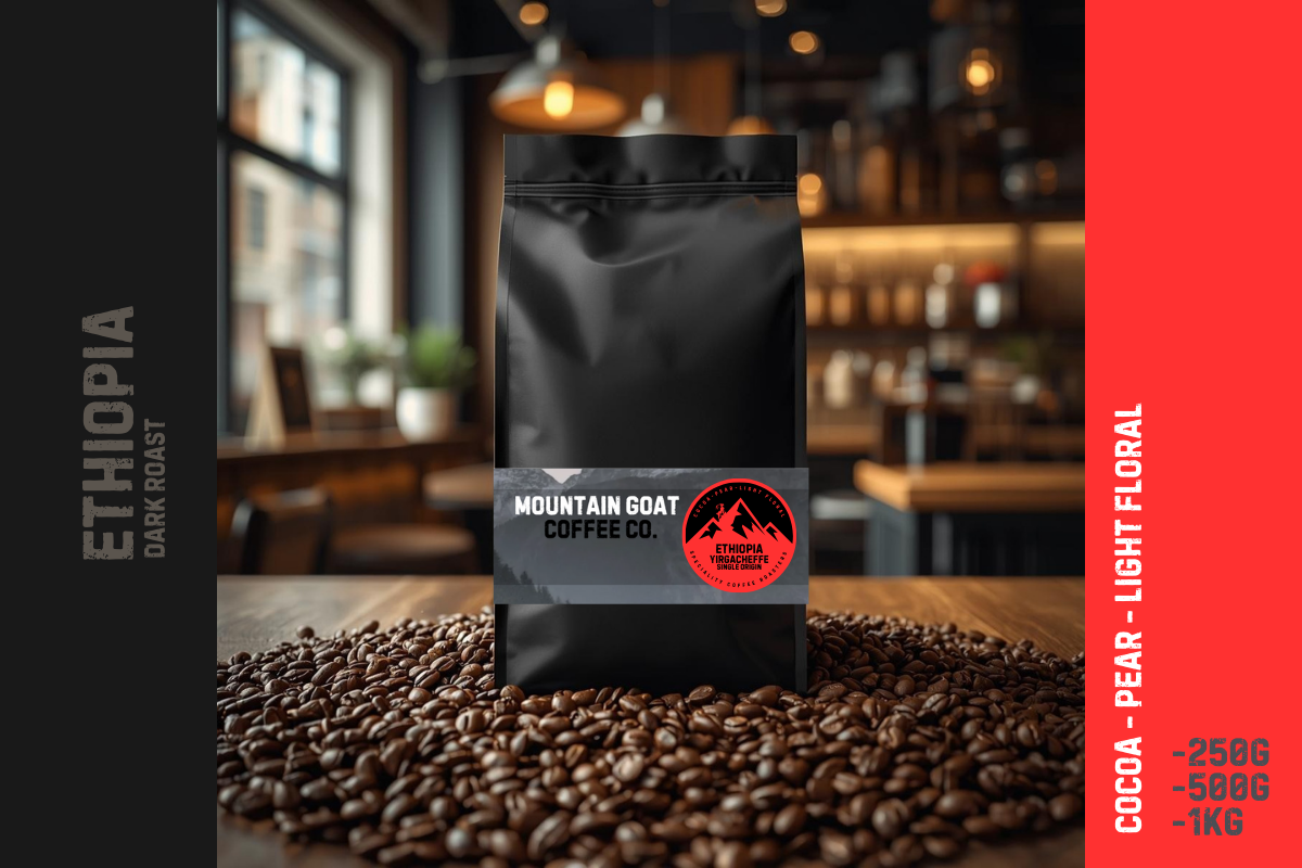 Ethiopia Yirgacheffe - Dark Roast - Core Range (Cocoa, Pear, Floral)